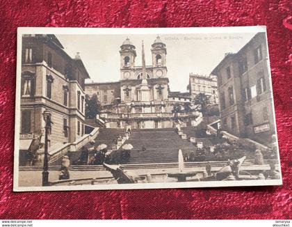 Italia 1919  Italie  Lazio  Roma (Rome)  Places & squares-Carte Postale CPA-Scalinata di piazza di spagna