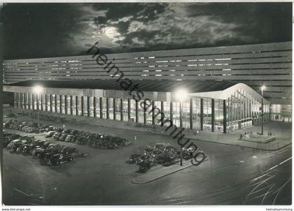 Roma - Stazione Termini - Notturno - Terminus-Bahnhof - Nachtansicht - Foto-Ansichtskarte
