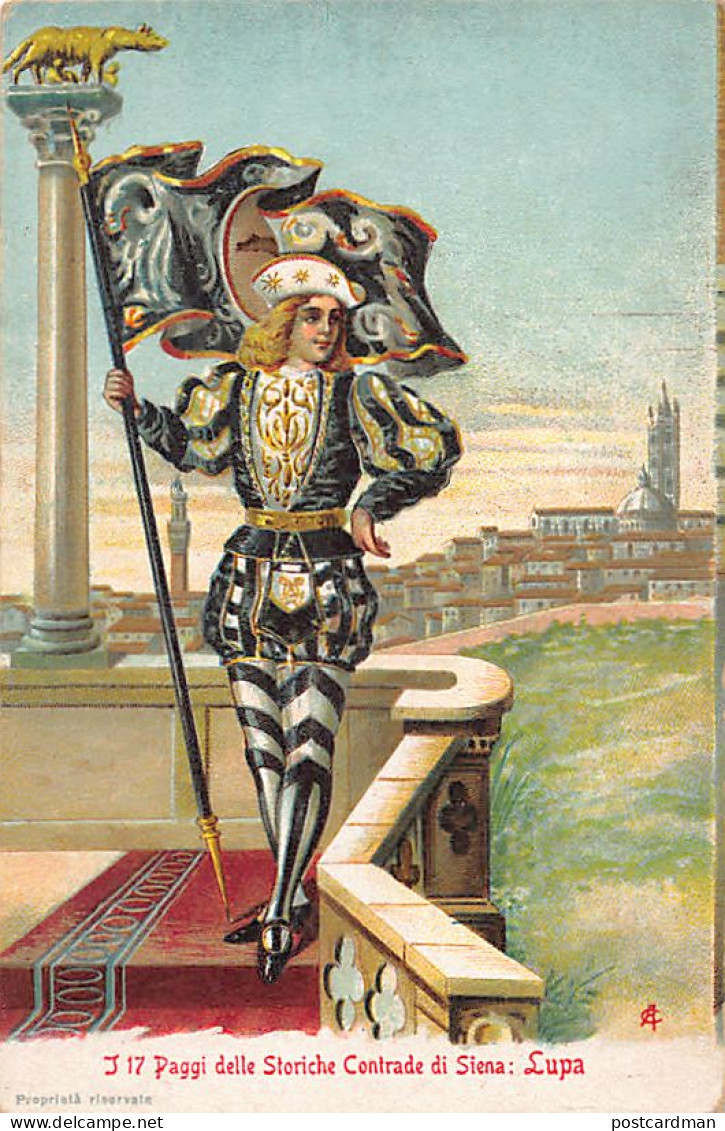 Italia - SIENA - Lupa - I 17 Paggi delle Storiche Contrade di Siena