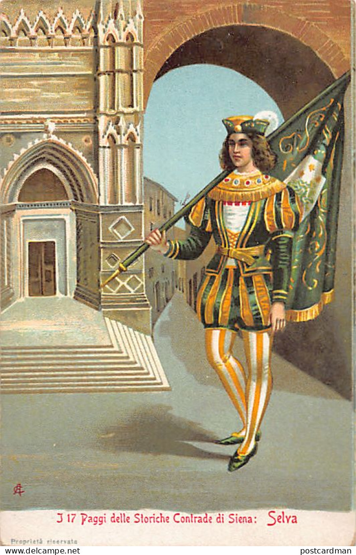 Italia - SIENA - Selva - I 17 Paggi delle Storiche Contrade di Siena