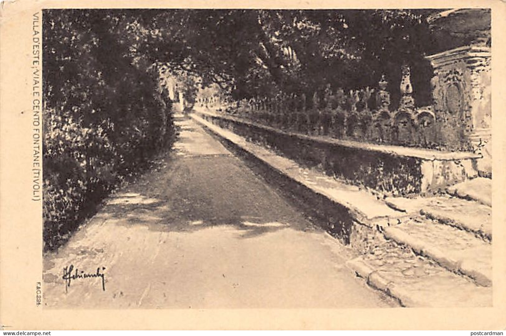 Italia - TIVOLI - Villa d'Este, Viale Cento Fontane