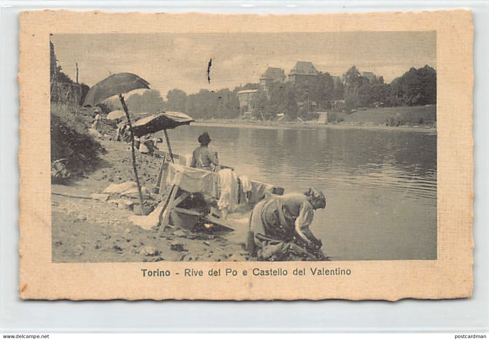 Italia - TORINO - Lavandaie - Rive del Po e Castello del Valentino