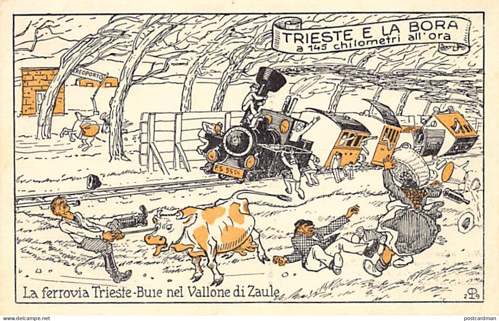 Italia - TRIESTE - La ferrovia Trieste-Buie nel Vallone di Zaule