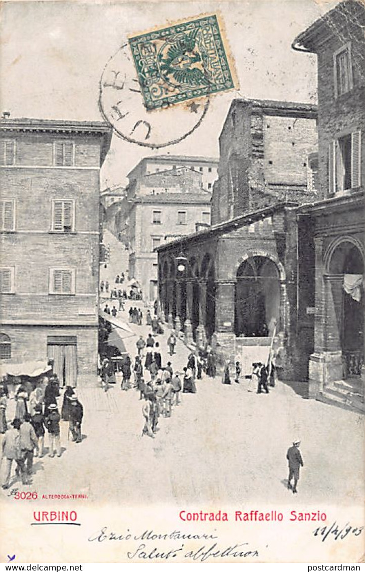 Italia - URBINO - Contrada Raffaelo Sanzio