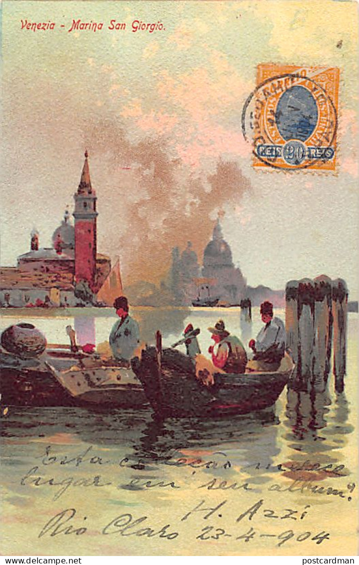 Italia - VENEZIA - Marina San Giorgio - Cartolina artistica