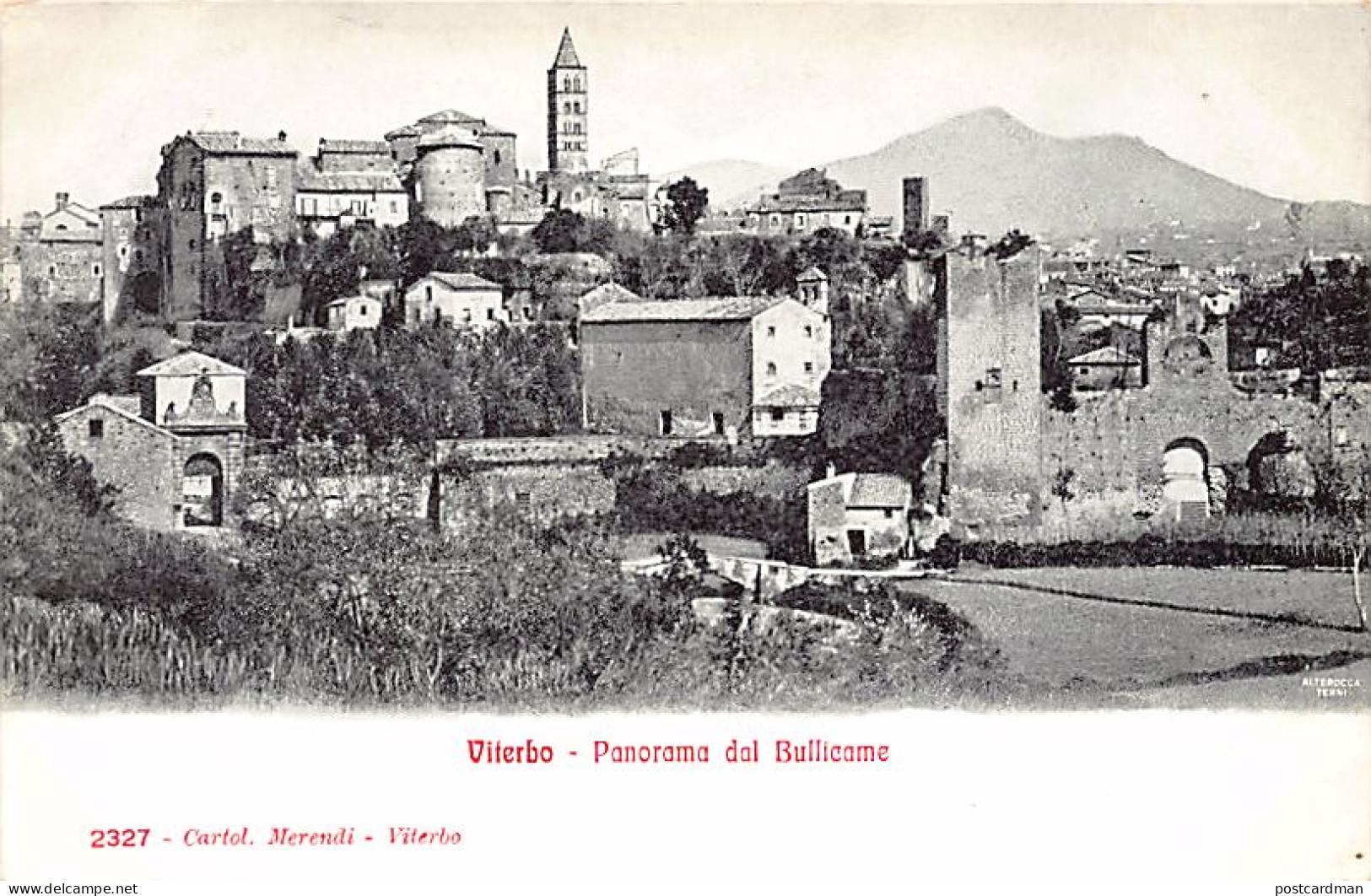 Italia - VITERBO - Panorama dal Bullicame