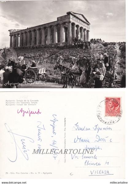 AGRIGENTO: Tempio della Concordia  1957