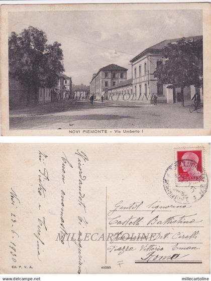 NOVI PIEMONTE: Via Umberto I   1930