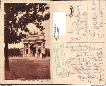 581826,Italy Milano Mailand Arco della Pace Triumphbogen