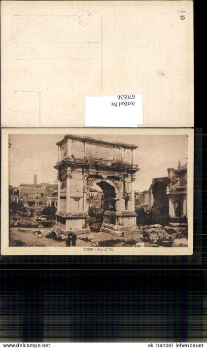 670536,Roma Rom Arco di Tito Triumphbogen Italy