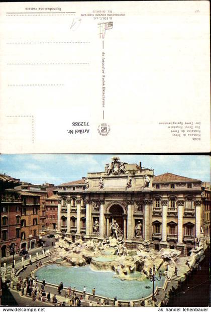 712988 Roma Fontana di Trevi Trevi Brunnen Rom Italy
