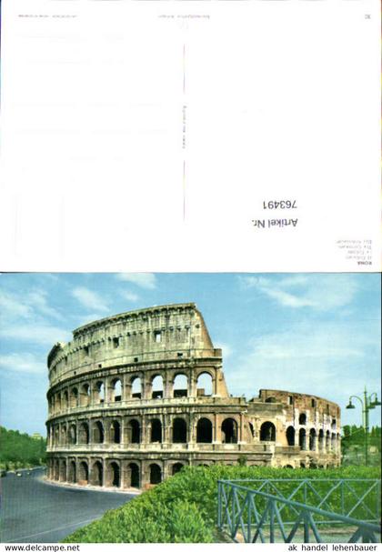 763491 Rom, Das Kolosseum Rom Italy
