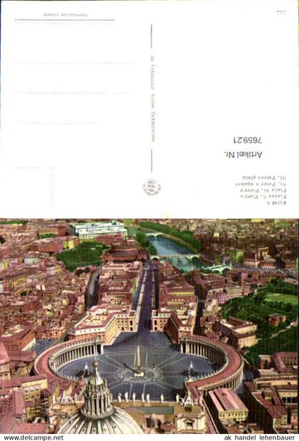 765921 Rom Petersplatz Metropolitanstadt Rom Italy