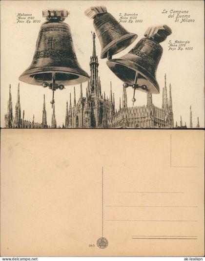 Cartolina Mailand Milano Le Campanedel Duomodi Milano Glocken 1917