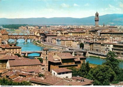 Firenze Florenz Panorama veduta dei ponti
