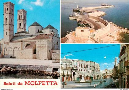 Molfetta IT Schloss Fliegeraufnahme Ortspartie
