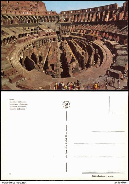 Rom Roma Interno Colosseo Intérieur Colosseo Interior Colosseo 1970