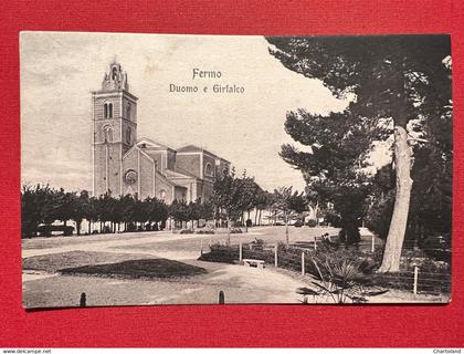 Cartolina - Fermo - Duomo e Girfalco - 1913