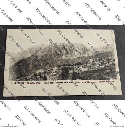 Cartolina Il Zerbion - Visto dalle Finestre dell'Hotel Moderne a Champoluc