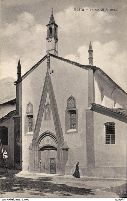 CPA Aosta Chiesa di S Orso