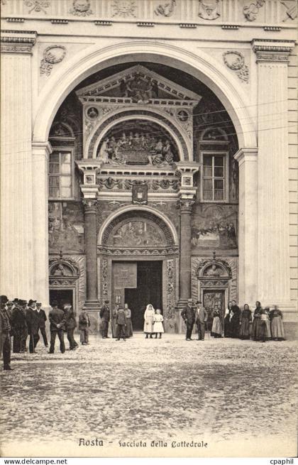 CPA Aosta Facciata della Cattedrale