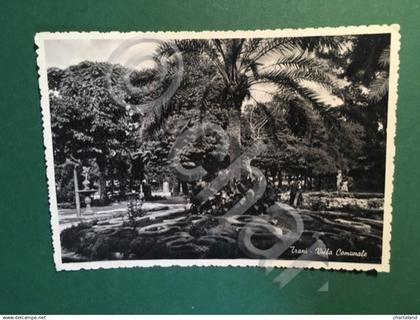 Cartolina Trani - Villa Comunale - 1954