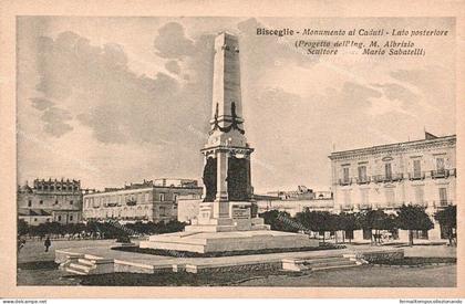 eb173 cartolina bisceglie monumento ai caduti lato posteriore bari