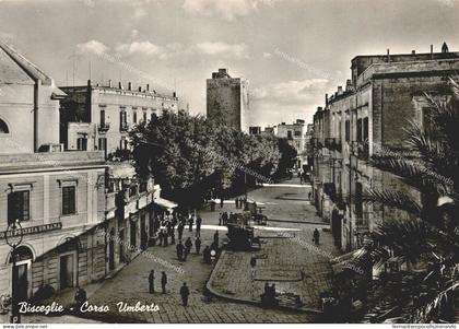 eb44 cartolina bisceglie corso umberto provincia di bari