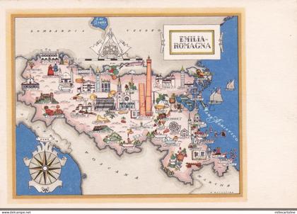 EMILIA ROMAGNA - Cartina Nicouline, Cartolina