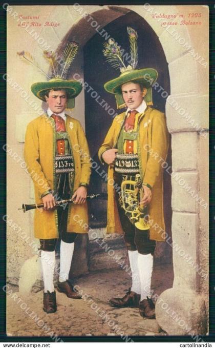 Bolzano Valdagno Alto Adige Costumi cartolina QZ8417