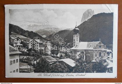 Cartolina St. Ulrich (1236 m.) , Groden, Sudtirol - 1922