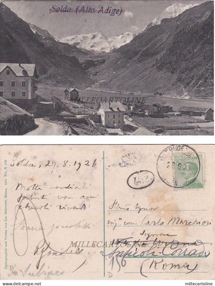 SOLDA - Alto Adige - con sovrascritta   1926