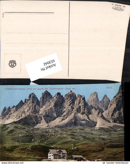 653942,Trentino Grödnerjoch Hospiz Gröden Tschierspitze Tschiers Gröden