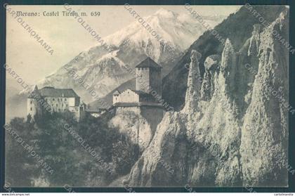 Bolzano Merano Castel Tirolo Piramidi di Terra cartolina ZC3967