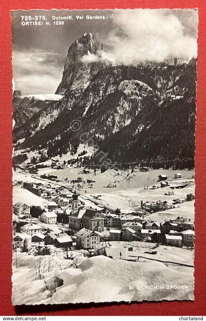 Cartolina - Dolomiti - Val Gardena - Ortisei - St. Ulrich in Gröden - 1953