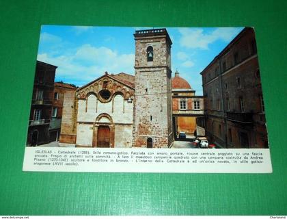 Cartolina Iglesias - Cattedrale - Facciata 1972