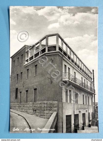 Cartolina Gela - Albergo Mediterraneo - 1960 ca.