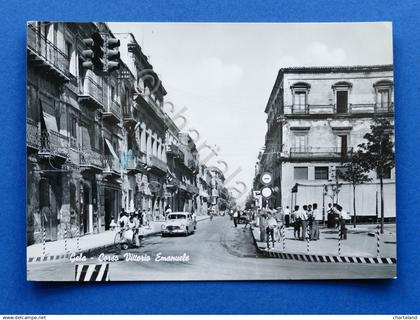Cartolina Gela - Corso Vittorio Emanuele - 1961