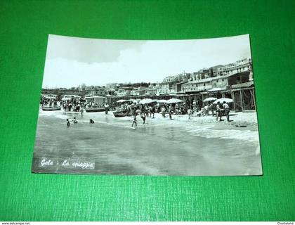 Cartolina Gela - La spiaggia 1960 ca