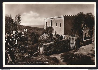 Cartolina Anacapri /Capri, Villa Regina di Svezia