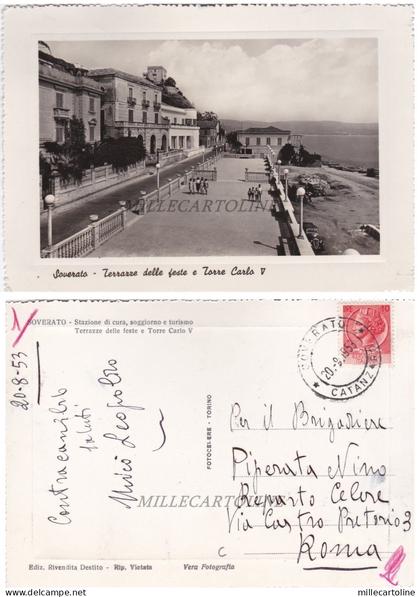 SOVERATO: Terrazze delle Feste e Torre Carlo V   1953