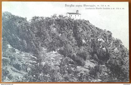 Cartolina Breglia sopra Menaggio - Santuario Monte Gordola - 1928