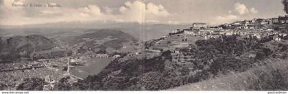 Italia - COMO - Panorama di Como e Brunate - CARTOLINA DOPPIA