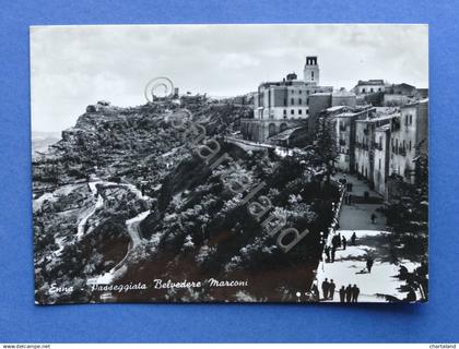 Cartolina Enna - Passeggiata Belvedere Marconi  - 1955