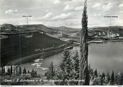 CPM Enna - L'autodromo e il suo suggestivo Lago Pergusa