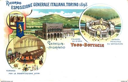 TORINO 1898, Esposizione Generale - Fabbricazione Vetri Murano, Venezia - NV - #004