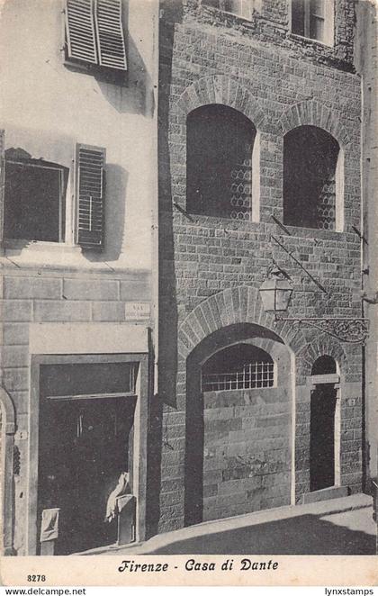 A655 Italy Firenze Florence Casa di Dante vintage postcard
