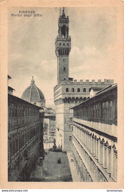 A746 Italy Firenze Florence Portici deli Uffizi vintage postcard
