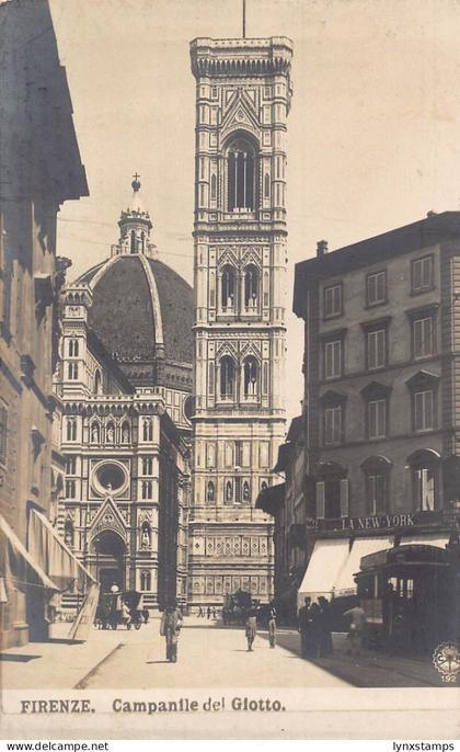 A803 Italy Firenze Florence Campanile del Giotto Tower vintage postcard