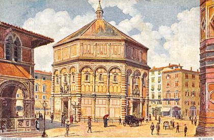 B338 Italy Florence Firenze Il Battistero vintage postcard